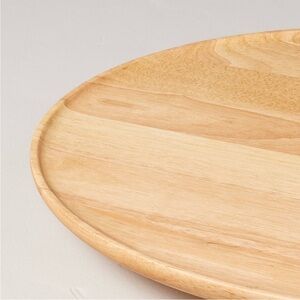 HEARTH & HAND NWT wooden pedestal lazy Susan -natural -18”